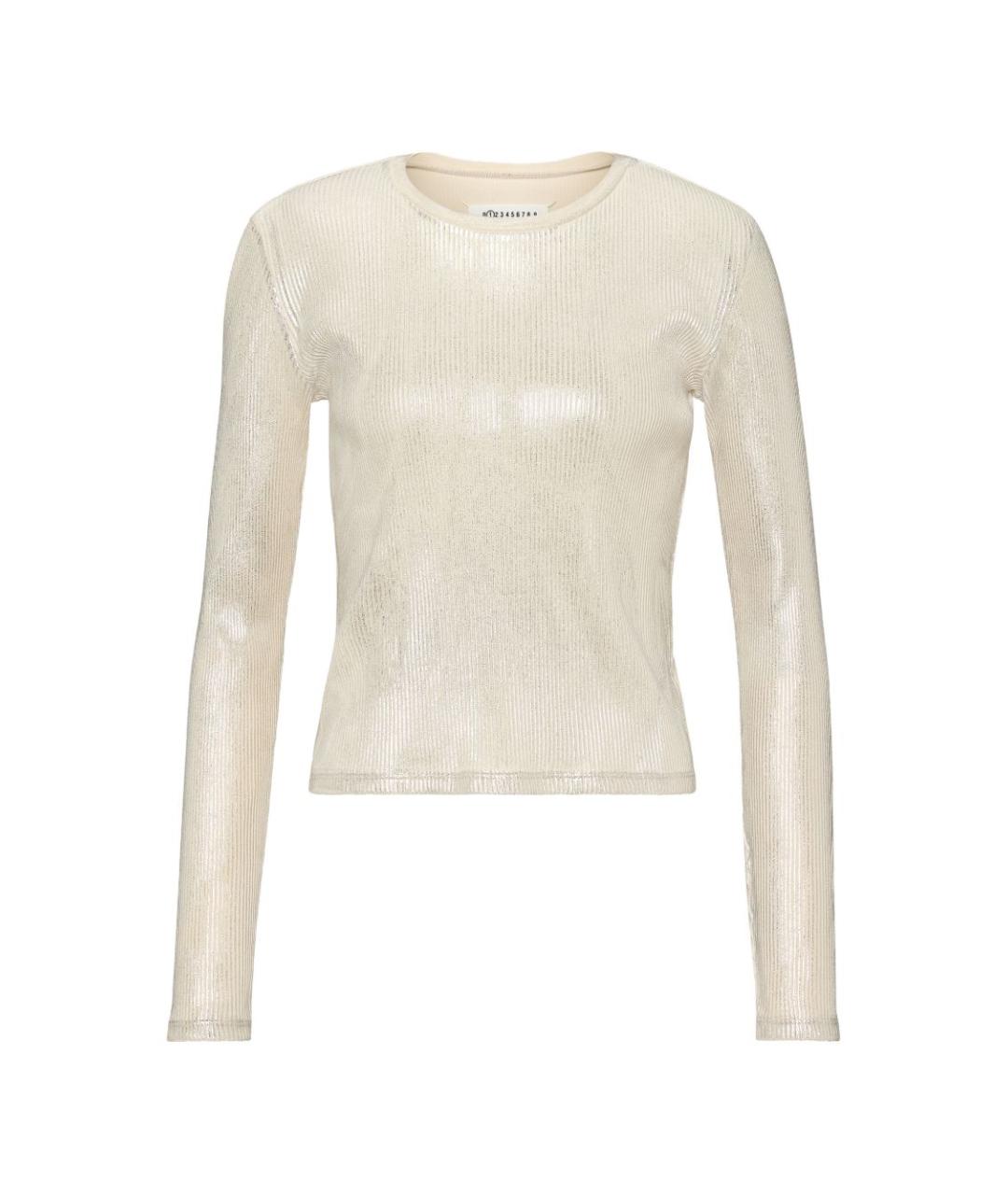 MAISON MARGIELA Бежевый хлопковый джемпер / свитер, фото 1