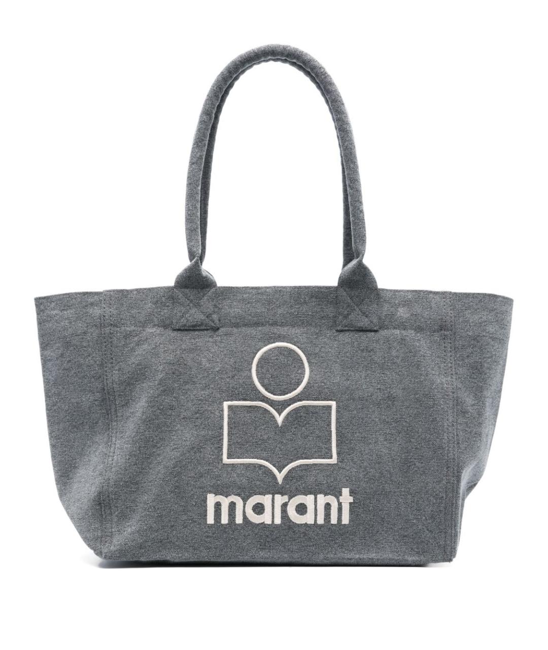 ISABEL MARANT Серая тканевая сумка тоут, фото 1