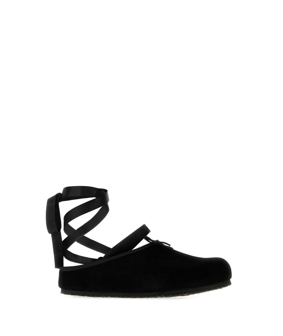 BIRKENSTOCK Черные замшевые сабо, фото 2