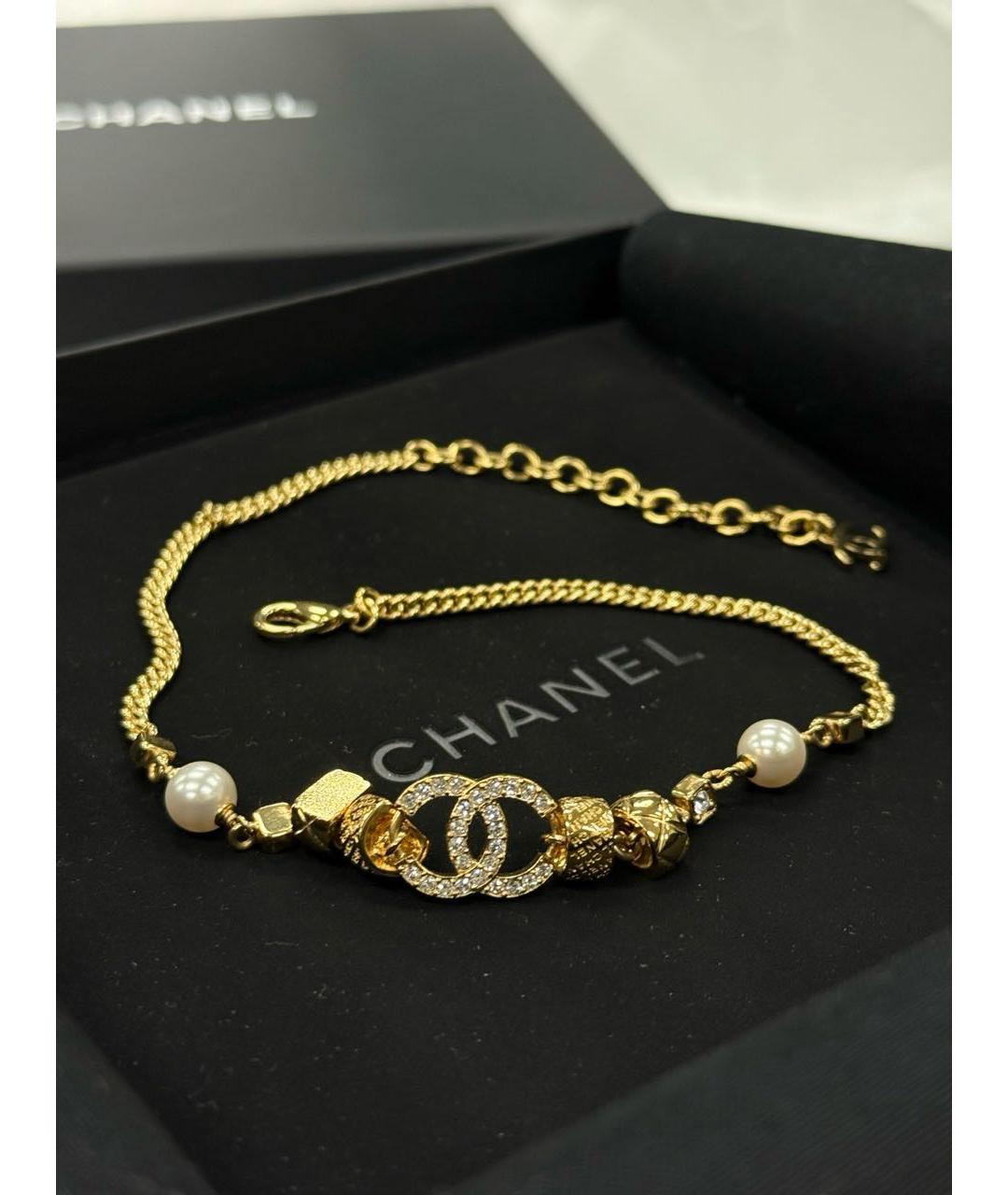 CHANEL Золотой чокер из розового золота, фото 7