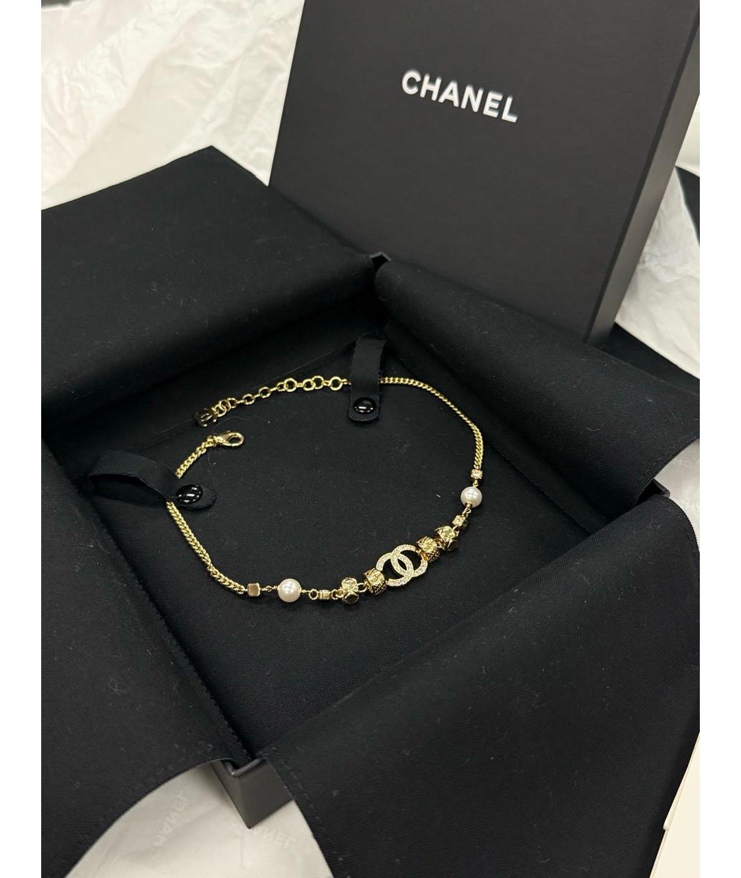 CHANEL Золотой чокер из розового золота, фото 2