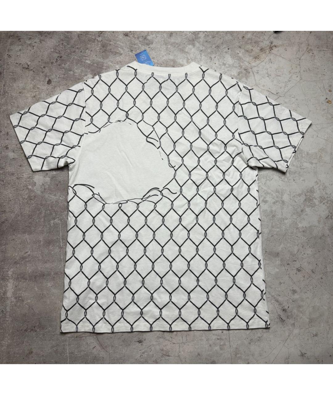 OFF-WHITE Белая хлопковая футболка, фото 2