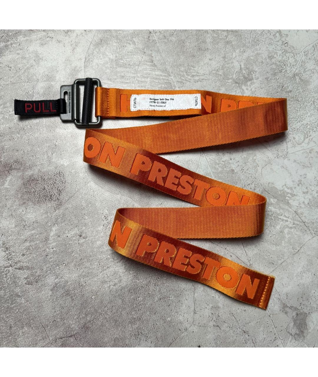 HERON PRESTON Оранжевый ремень, фото 5