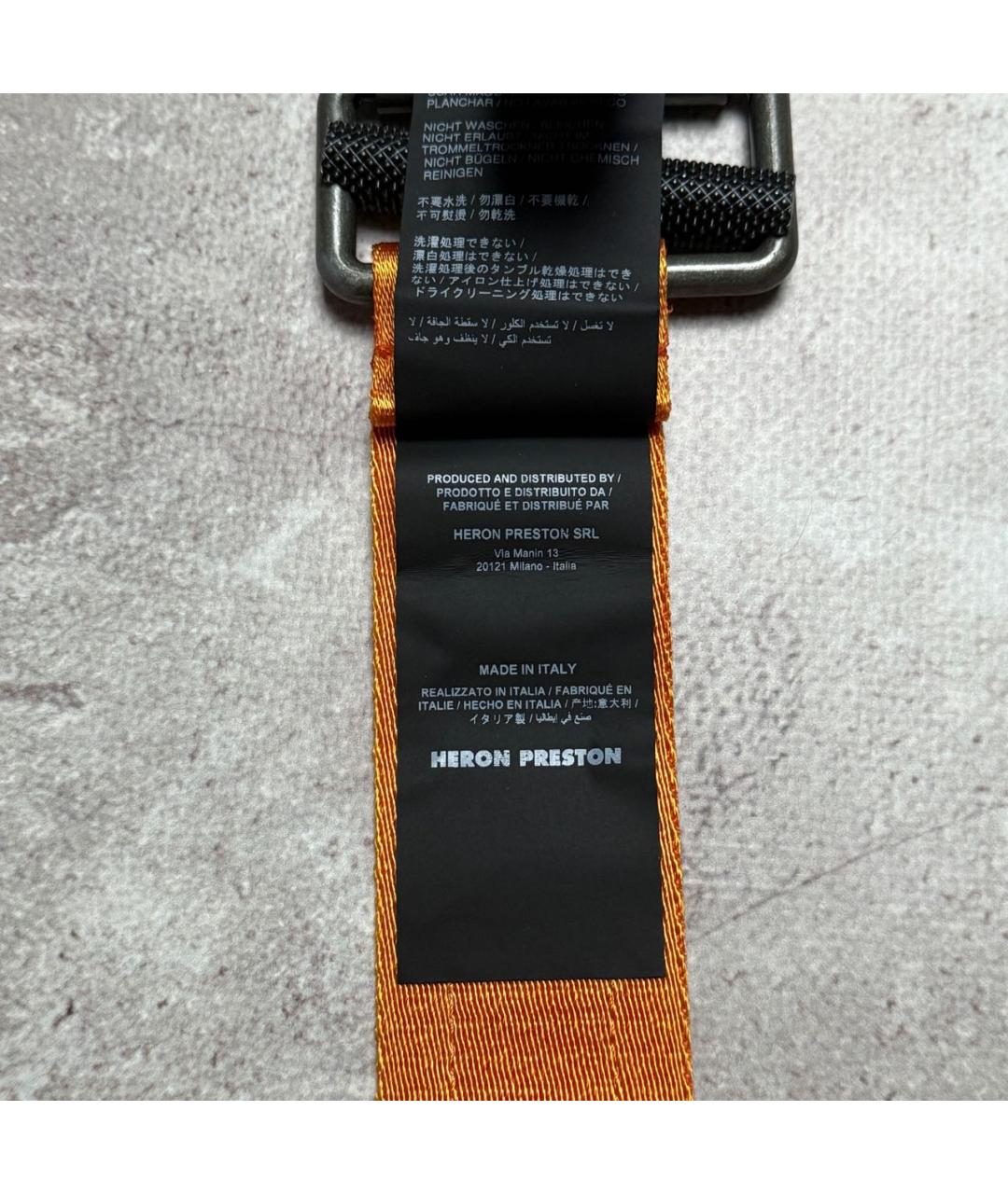 HERON PRESTON Оранжевый ремень, фото 4