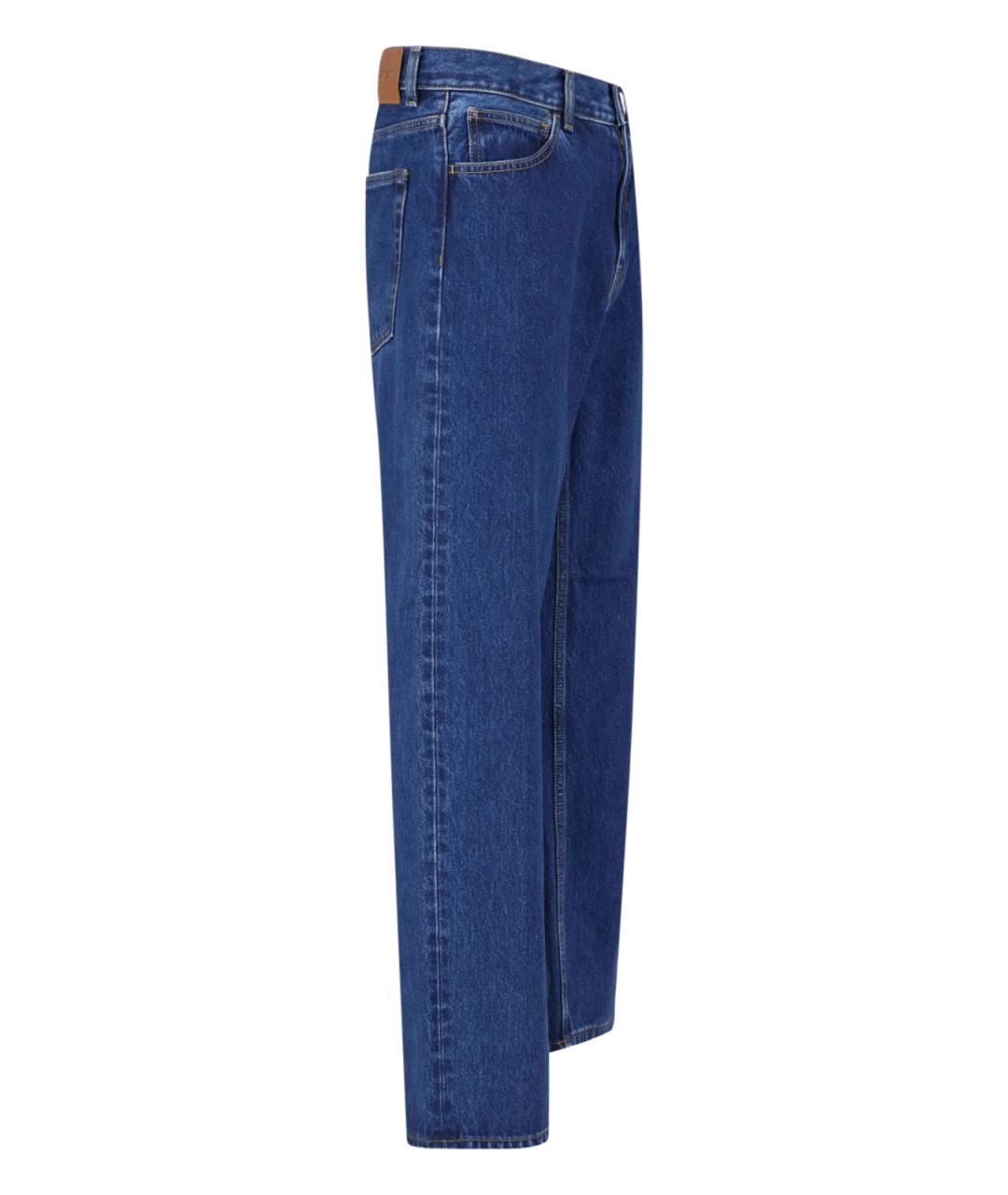 CARHARTT WIP Синие хлопковые прямые джинсы, фото 3