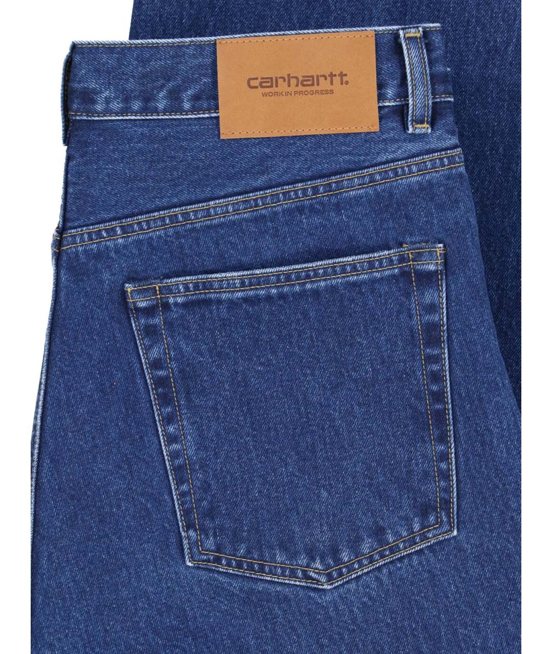 CARHARTT WIP Синие хлопковые прямые джинсы, фото 5