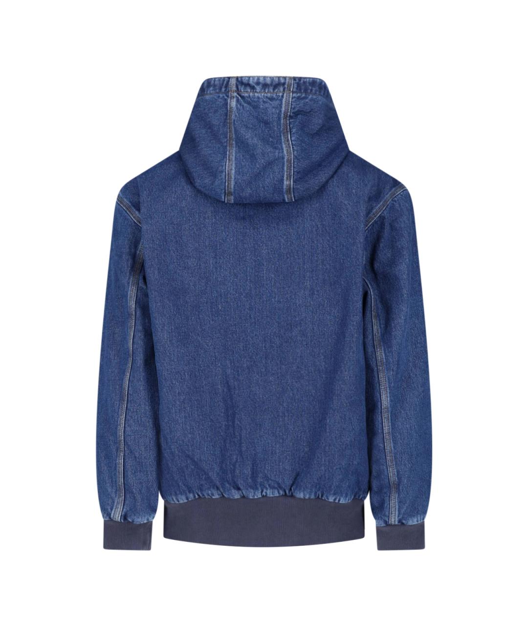 CARHARTT WIP Синяя хлопковая куртка, фото 2
