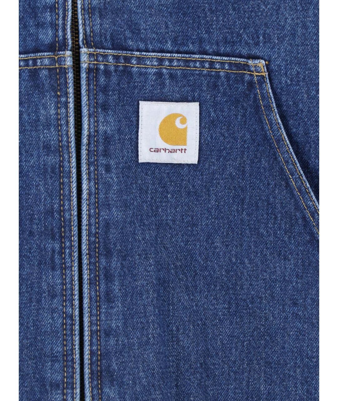 CARHARTT WIP Синяя хлопковая куртка, фото 4