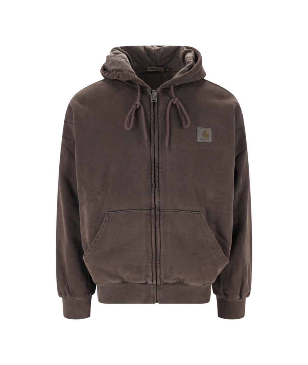 CARHARTT WIP Коричневая хлопковая куртка, фото 1