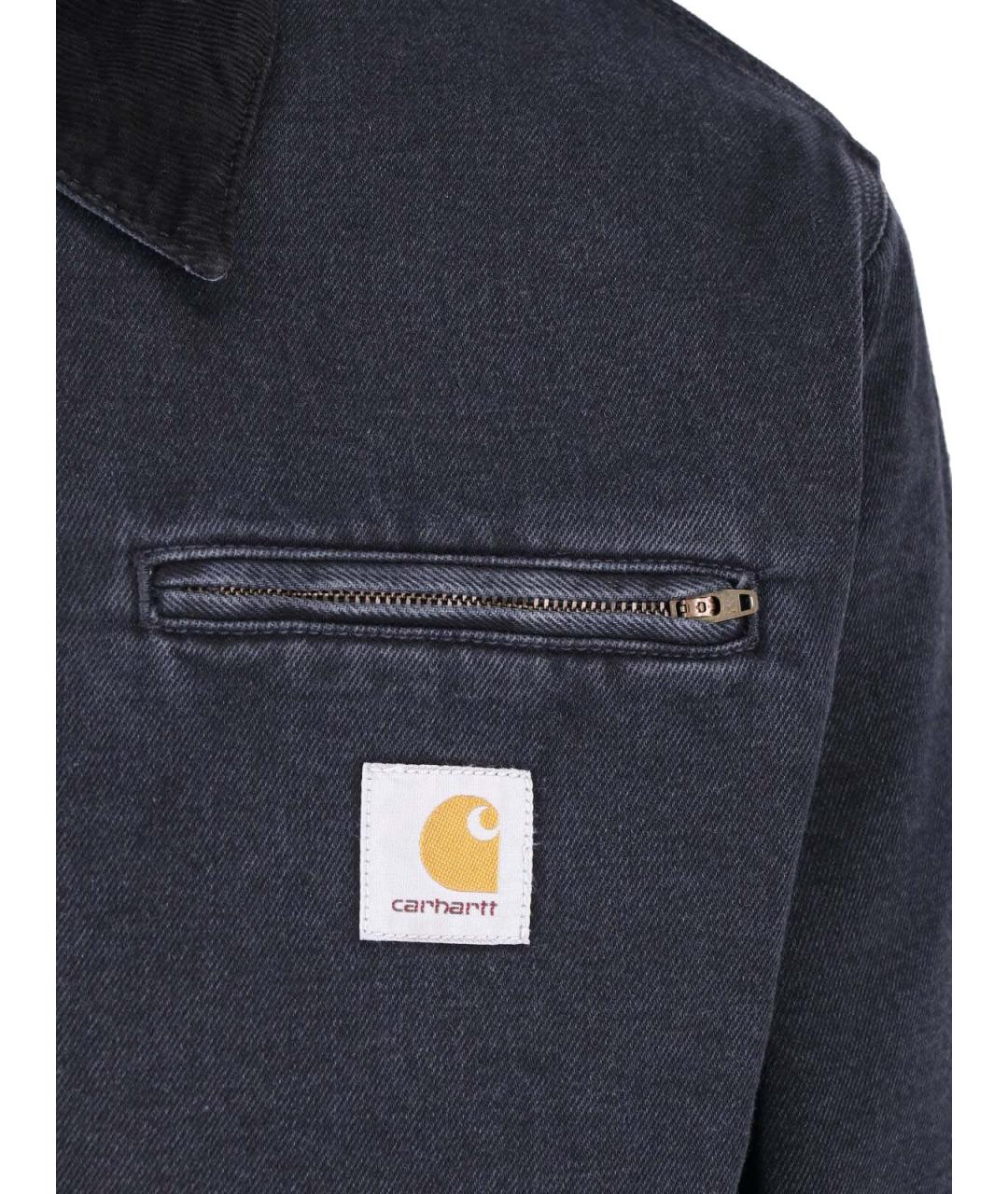 CARHARTT WIP Черная хлопковая куртка, фото 3
