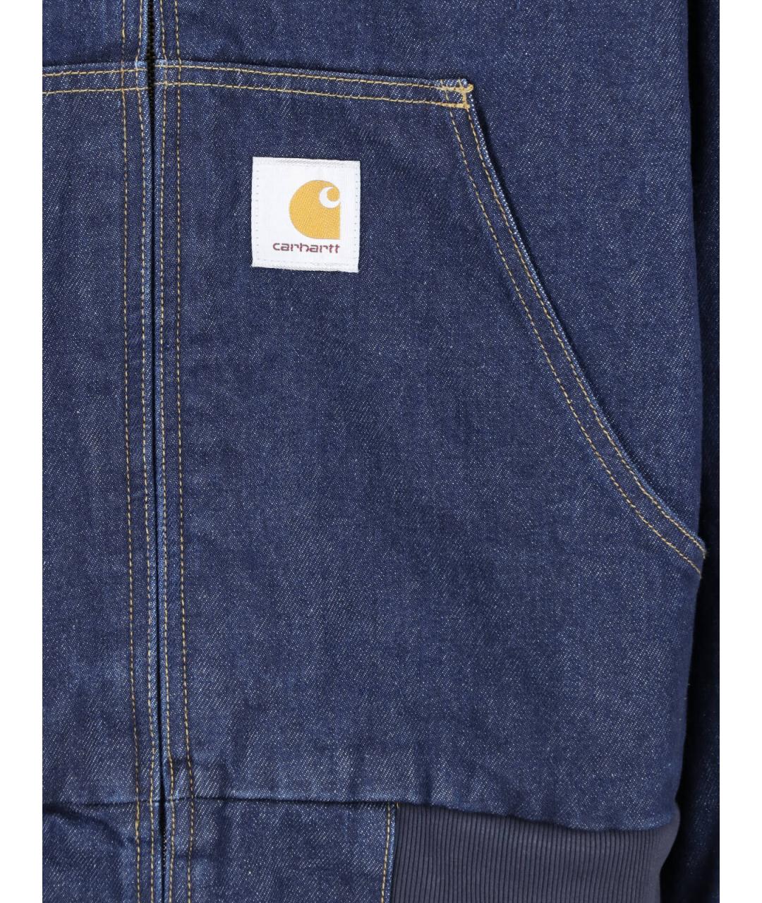 CARHARTT WIP Синяя хлопковая куртка, фото 4