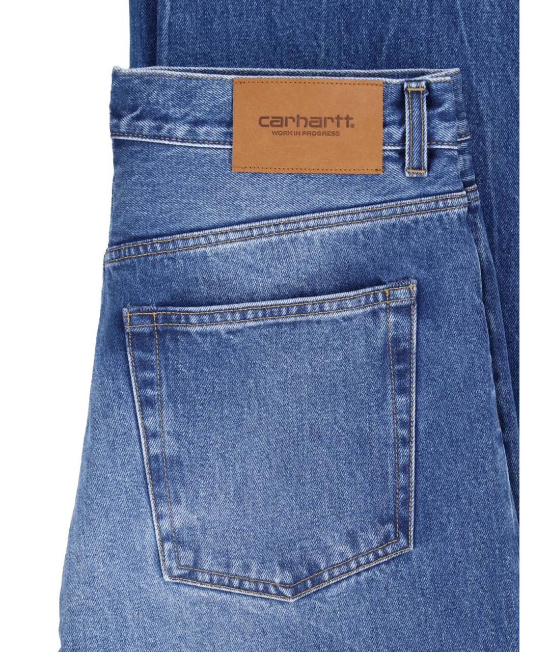 CARHARTT WIP Синие хлопковые прямые джинсы, фото 5