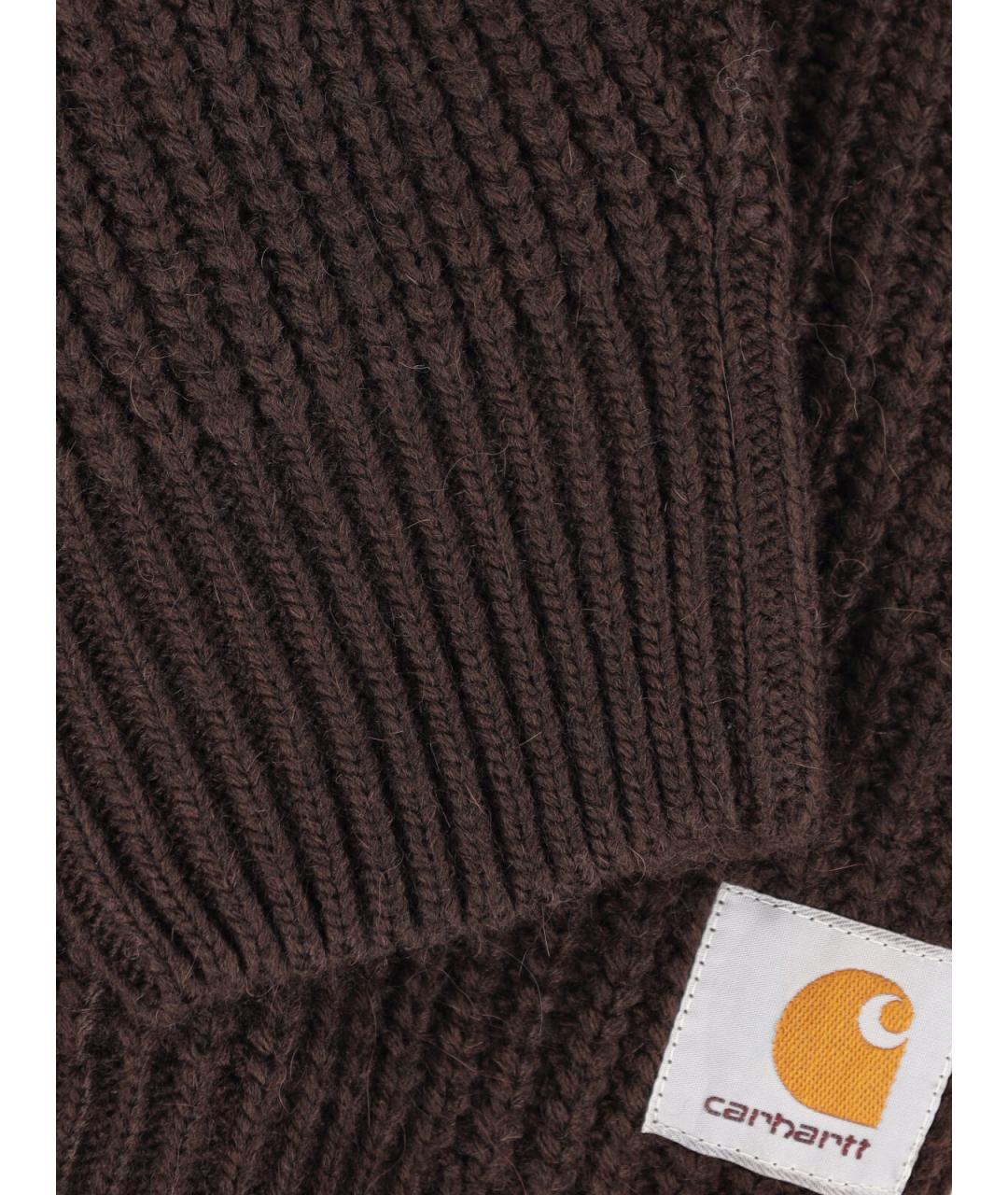 CARHARTT WIP Коричневый шерстяной джемпер / свитер, фото 3