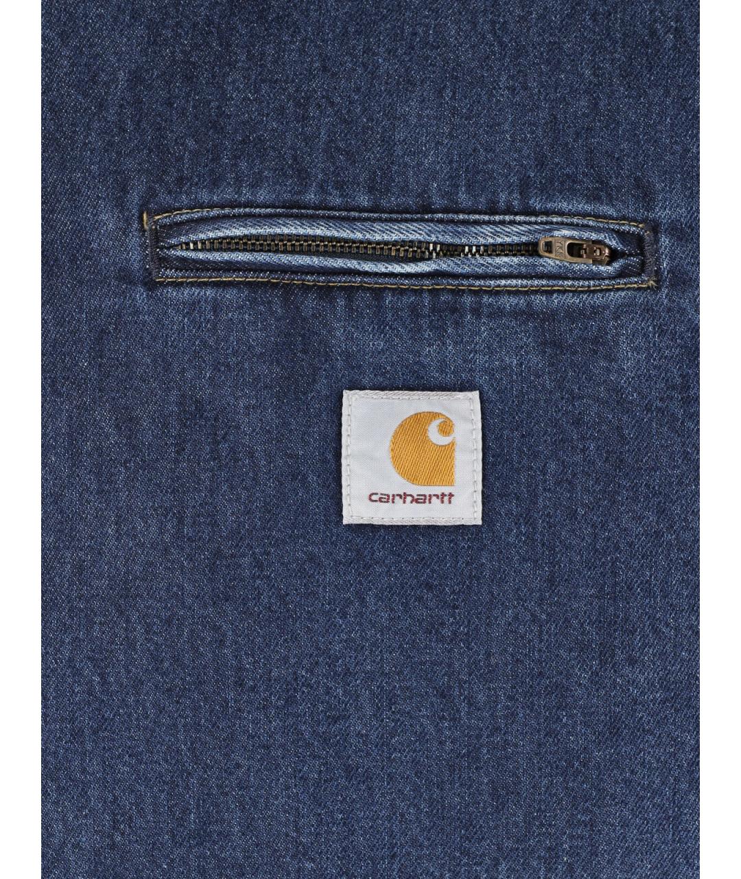 CARHARTT WIP Синяя хлопковая куртка, фото 4