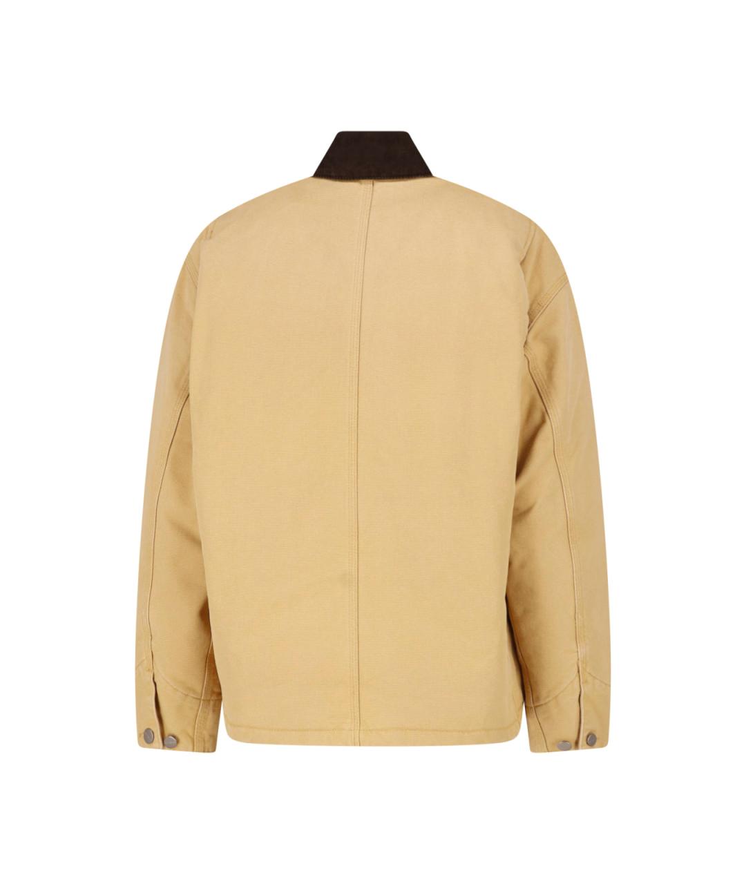 CARHARTT WIP Бежевая хлопковая куртка, фото 2