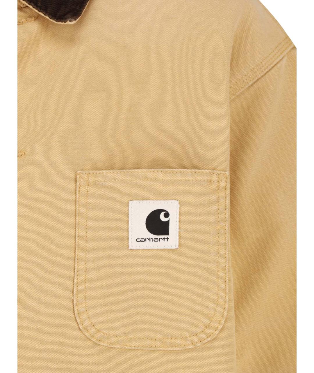 CARHARTT WIP Бежевая хлопковая куртка, фото 3