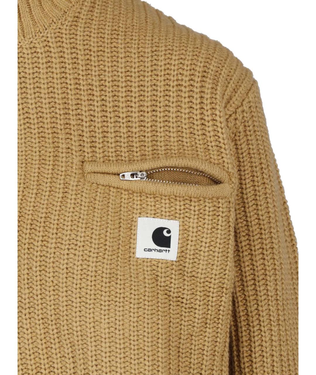 CARHARTT WIP Бежевый синтетический джемпер / свитер, фото 3