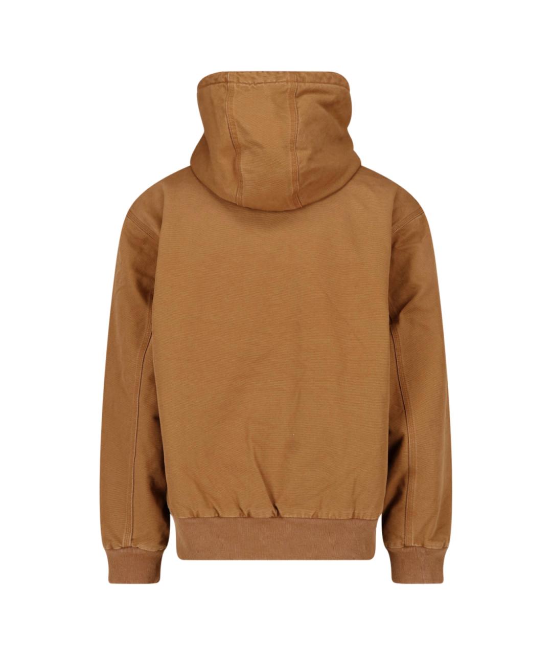 CARHARTT WIP Коричневая хлопковая куртка, фото 2