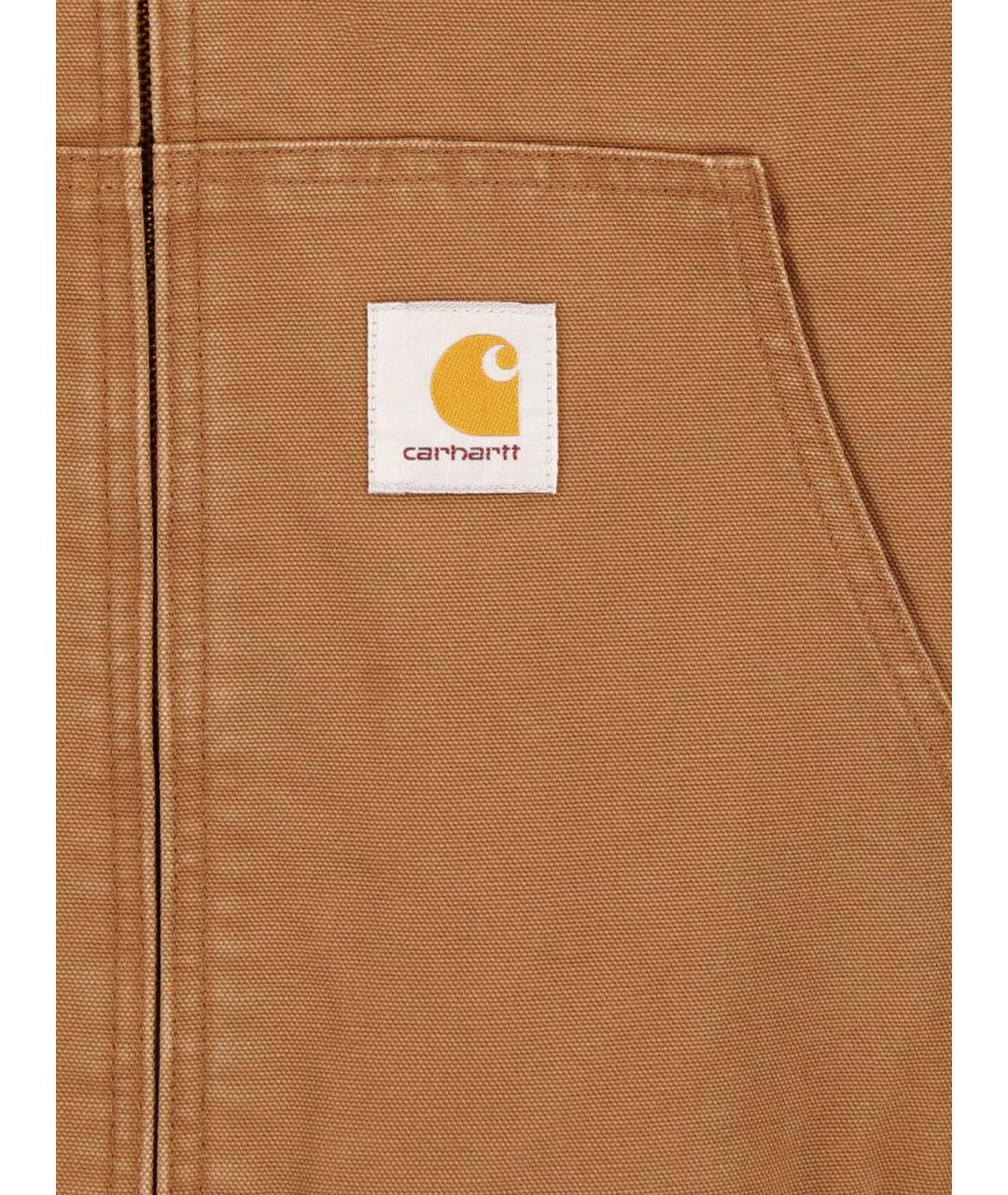 CARHARTT WIP Коричневая хлопковая куртка, фото 3
