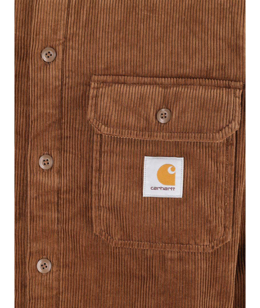 CARHARTT WIP Коричневая хлопковая куртка, фото 3
