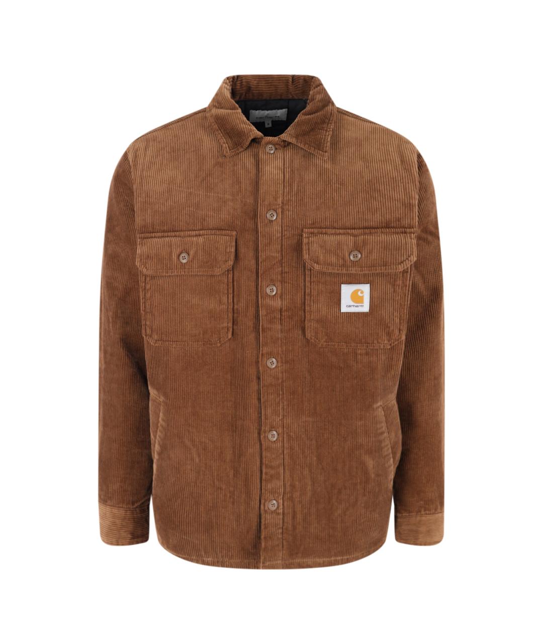 CARHARTT WIP Коричневая хлопковая куртка, фото 1