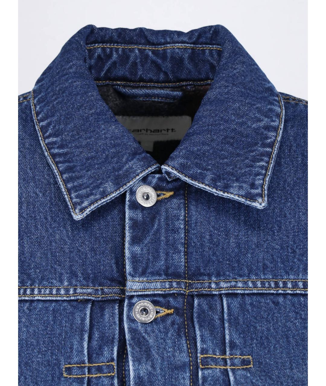 CARHARTT WIP Синяя хлопковая куртка, фото 5