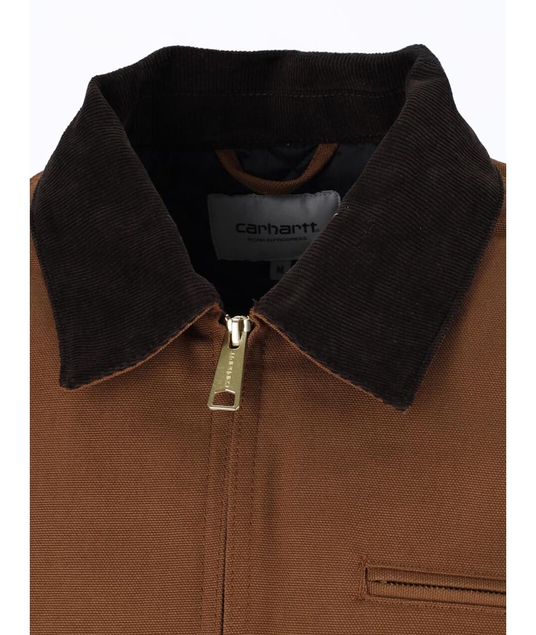 CARHARTT WIP Коричневая хлопковая куртка, фото 3