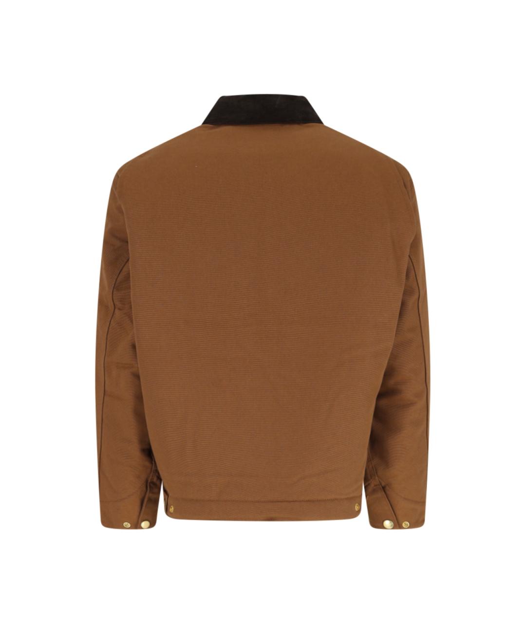 CARHARTT WIP Коричневая хлопковая куртка, фото 2