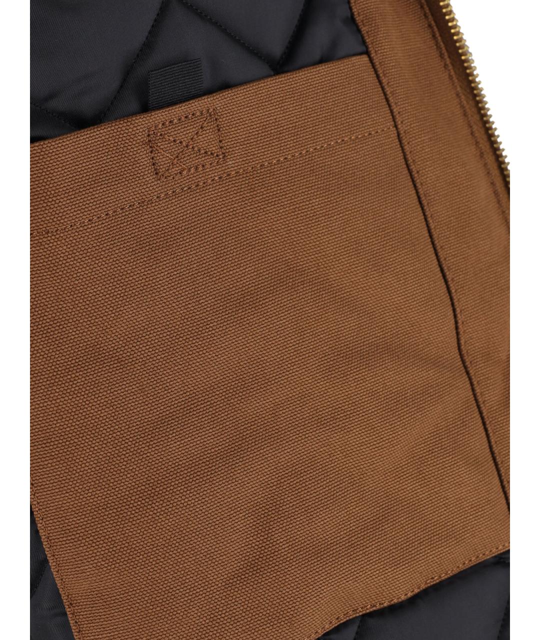 CARHARTT WIP Коричневая хлопковая куртка, фото 5