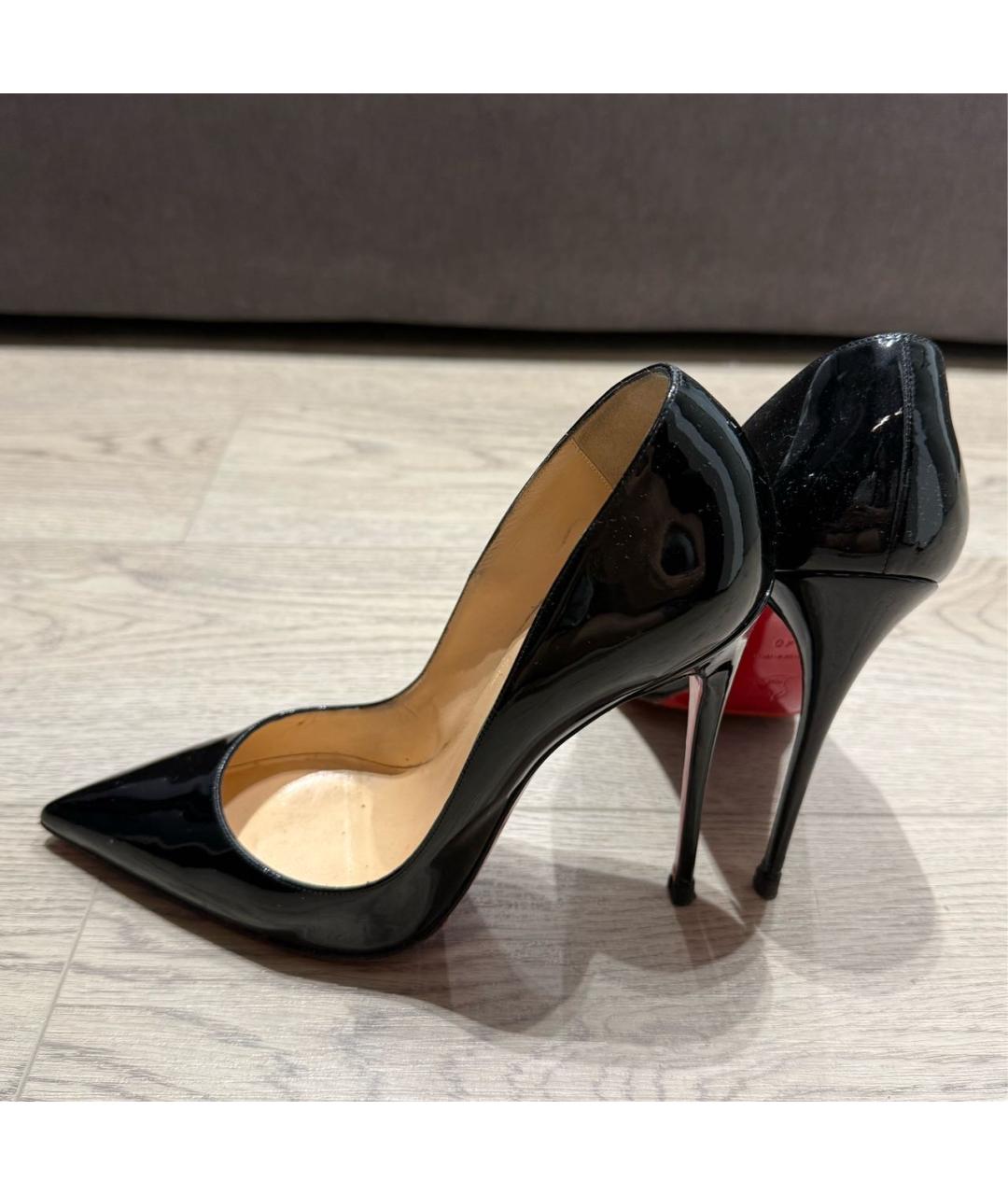CHRISTIAN LOUBOUTIN Черные туфли из лакированной кожи, фото 2