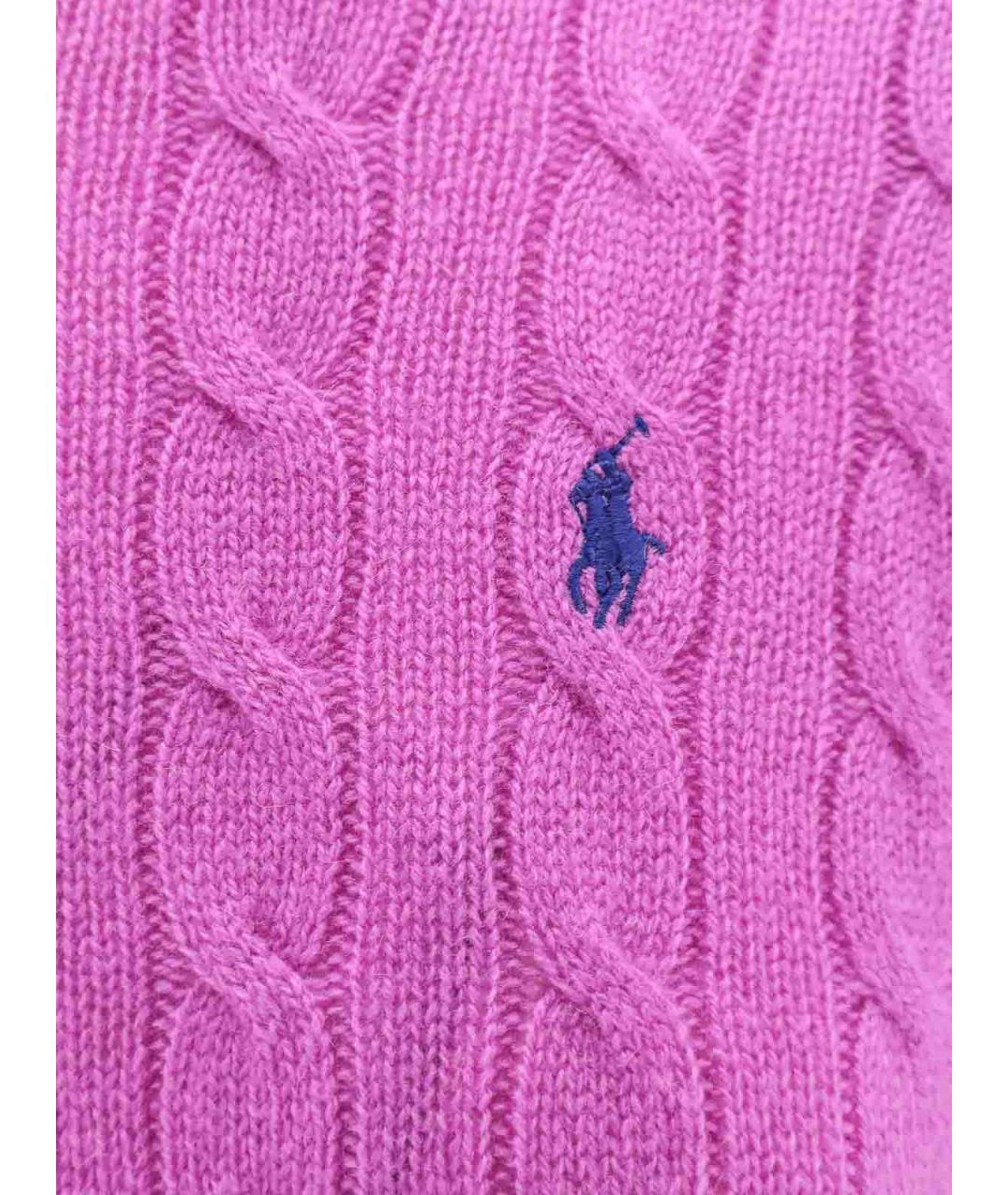 POLO RALPH LAUREN Фиолетовый кашемировый джемпер / свитер, фото 3