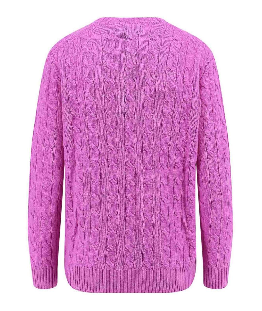 POLO RALPH LAUREN Фиолетовый кашемировый джемпер / свитер, фото 2