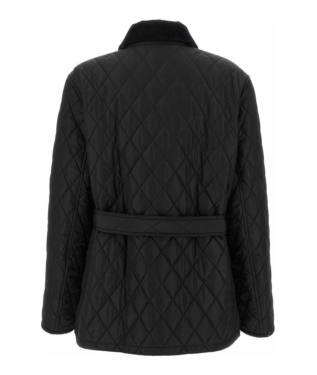 BURBERRY Черная хлопковая куртка, фото 2