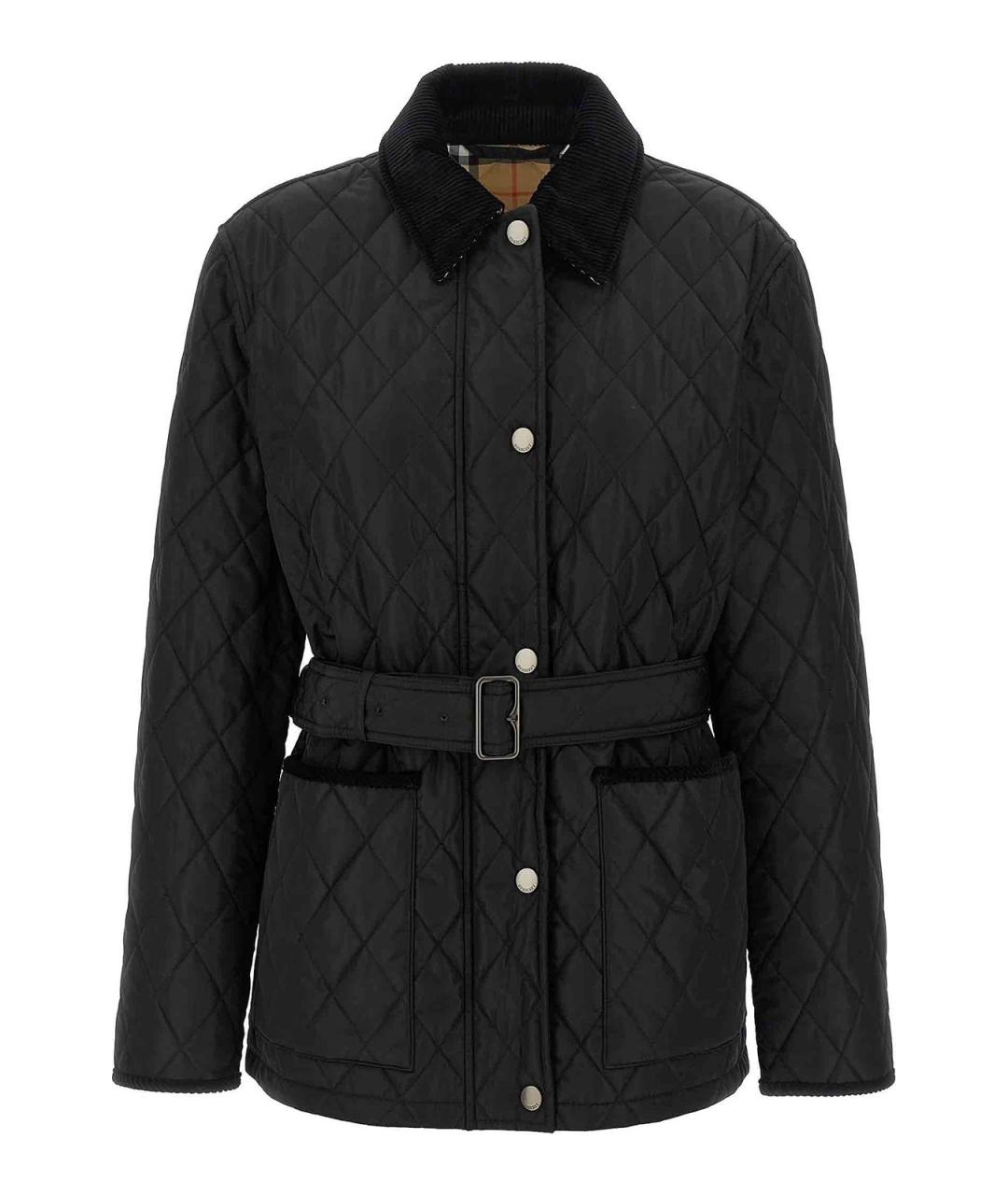 BURBERRY Черная хлопковая куртка, фото 1