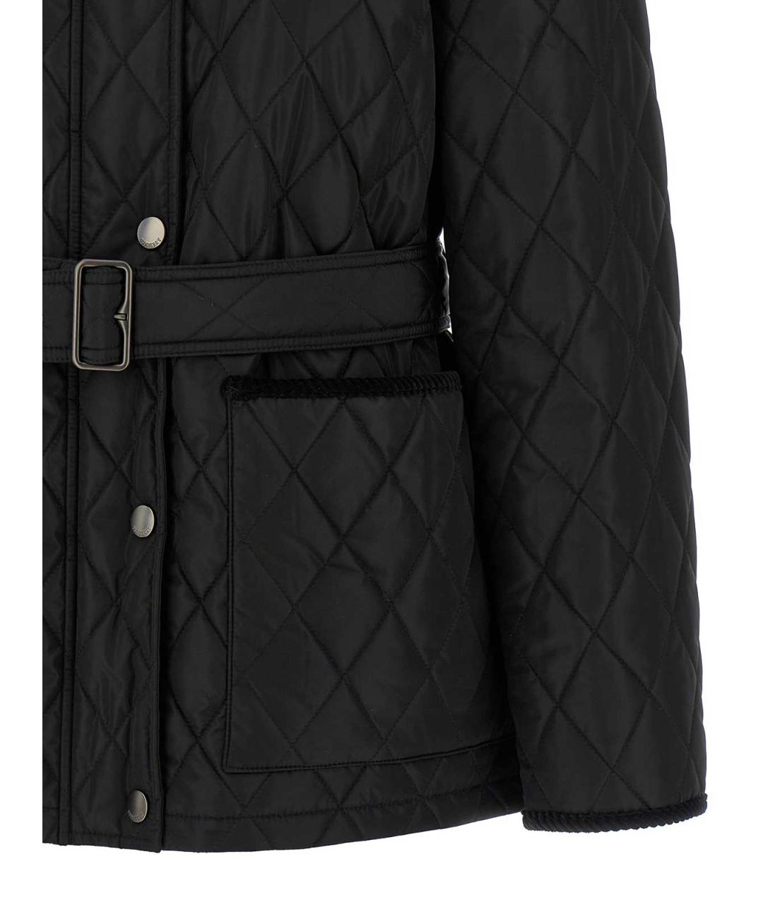 BURBERRY Черная хлопковая куртка, фото 4