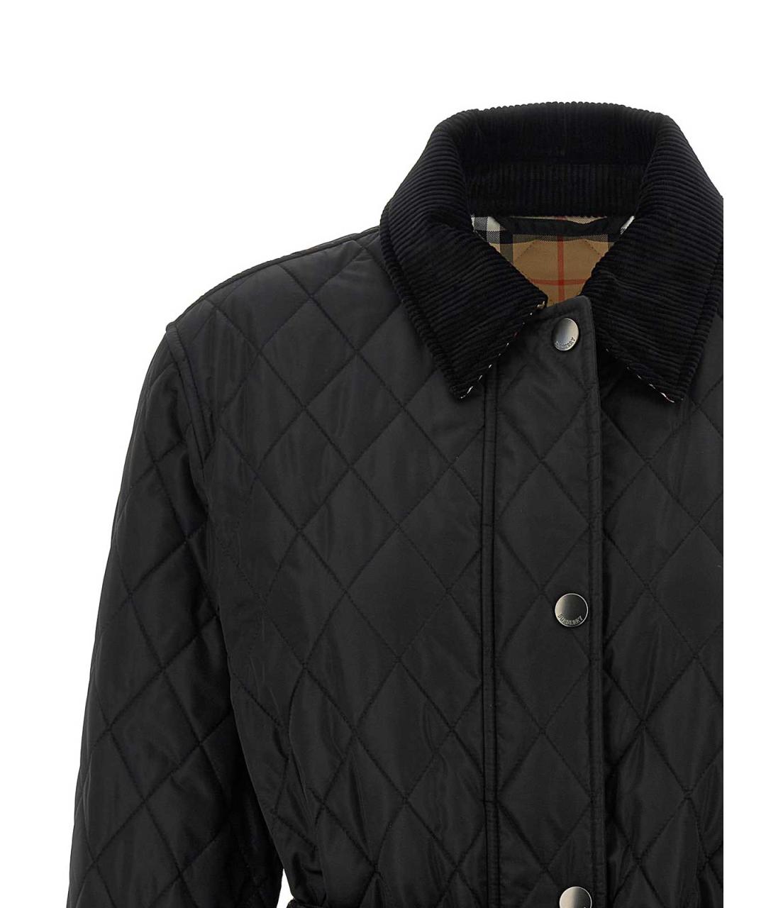 BURBERRY Черная хлопковая куртка, фото 3