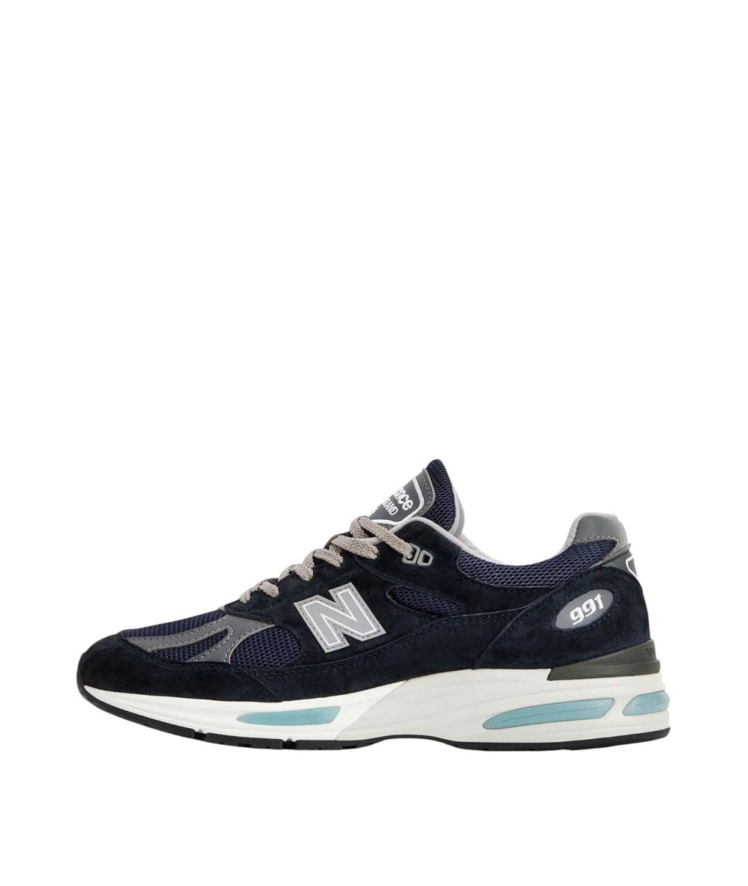 NEW BALANCE Синие замшевые низкие кроссовки / кеды, фото 2