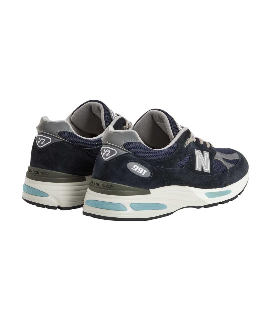 NEW BALANCE Синие замшевые низкие кроссовки / кеды, фото 3