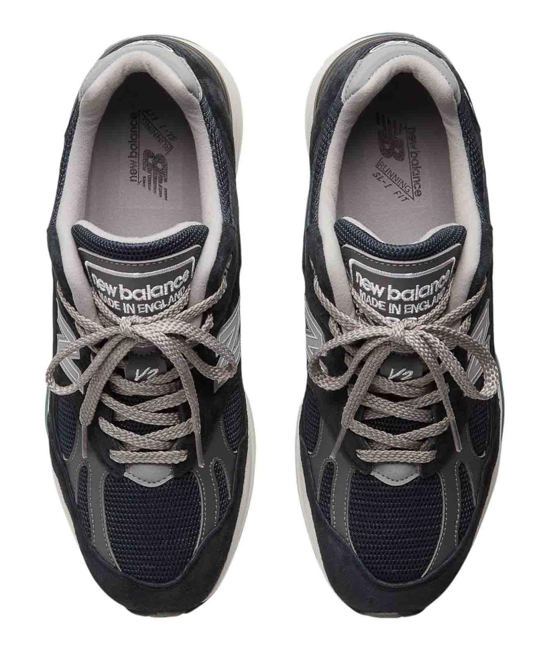 NEW BALANCE Синие замшевые низкие кроссовки / кеды, фото 4