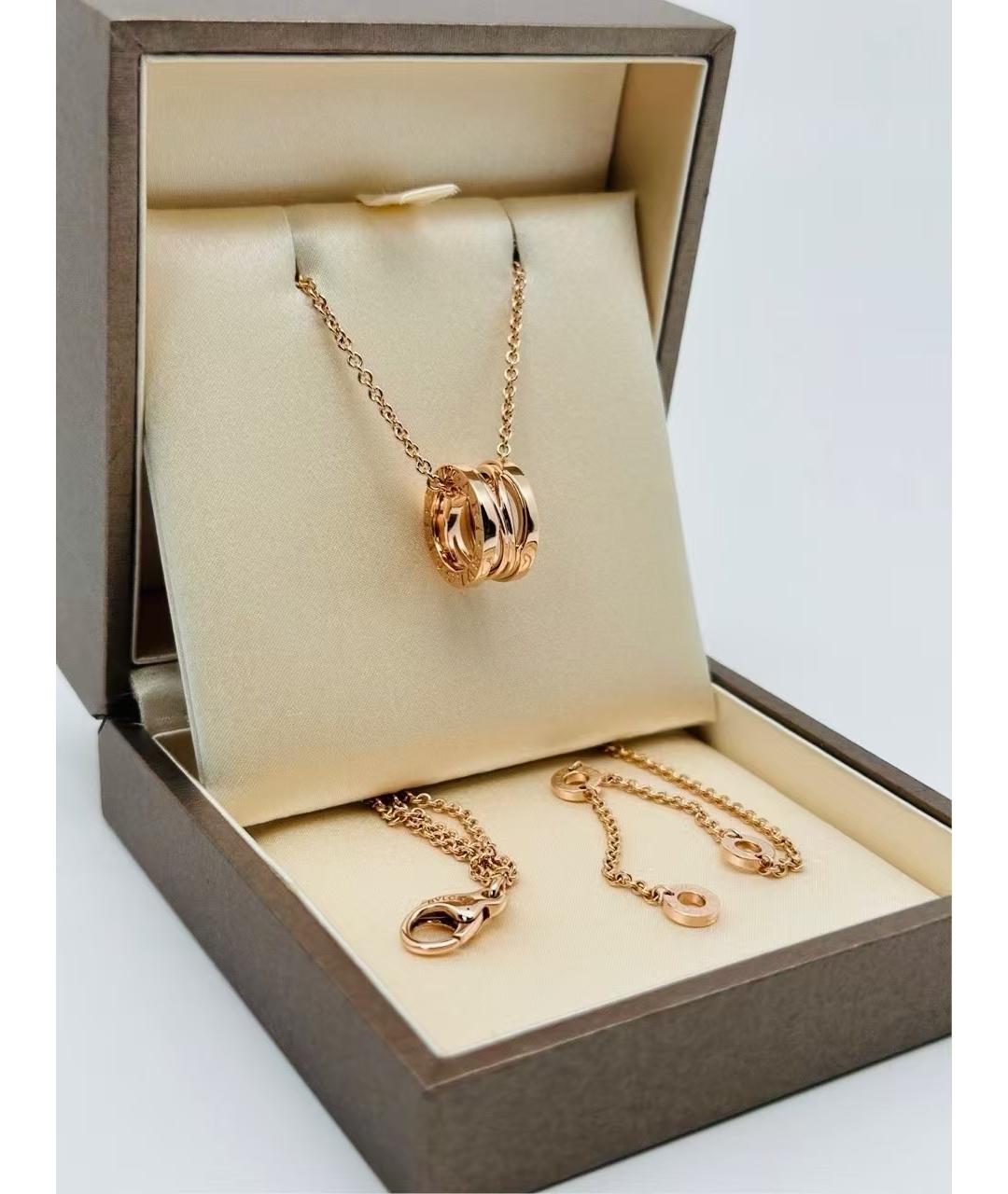 BVLGARI Золотая подвеска из розового золота, фото 3