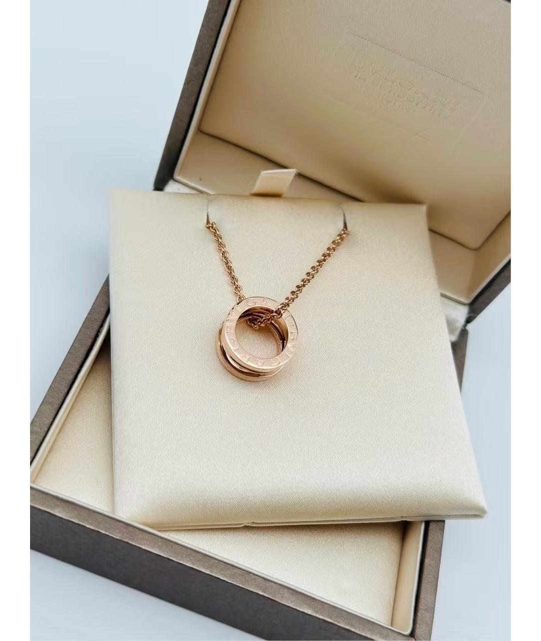 BVLGARI Золотая подвеска из розового золота, фото 4