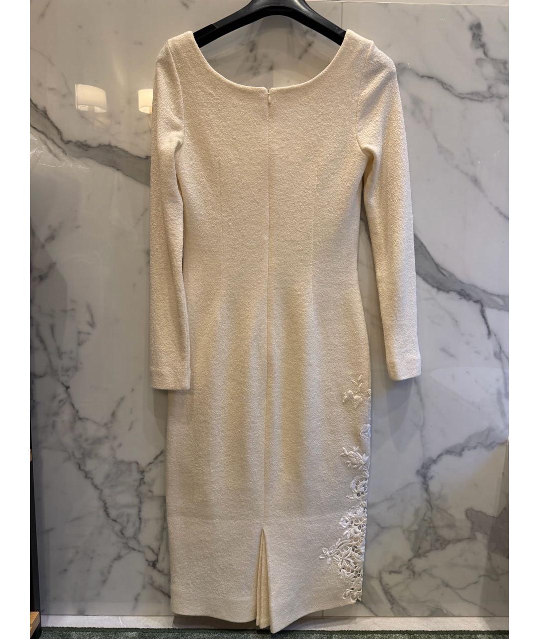 ERMANNO SCERVINO Белое кашемировое повседневное платье, фото 2