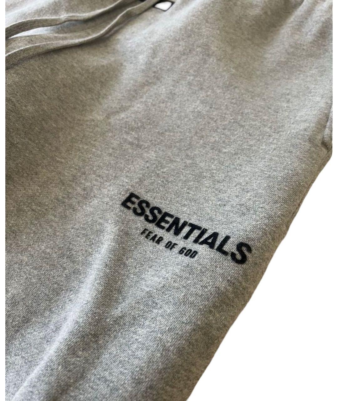 FEAR OF GOD ESSENTIALS Серые хлопковые повседневные брюки, фото 3