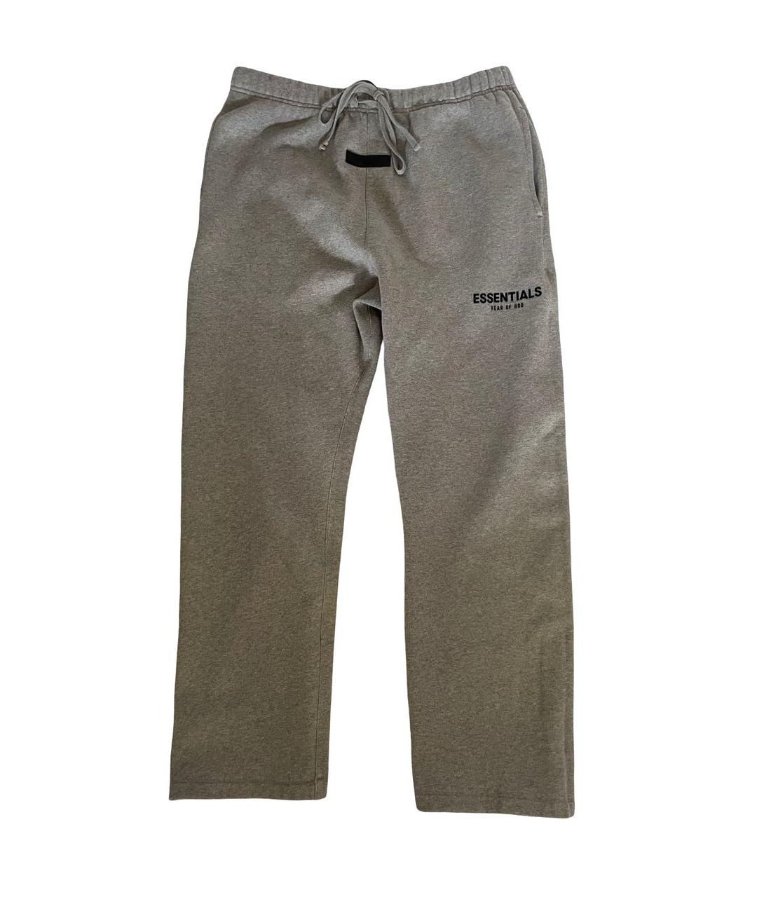 FEAR OF GOD ESSENTIALS Серые хлопковые повседневные брюки, фото 1