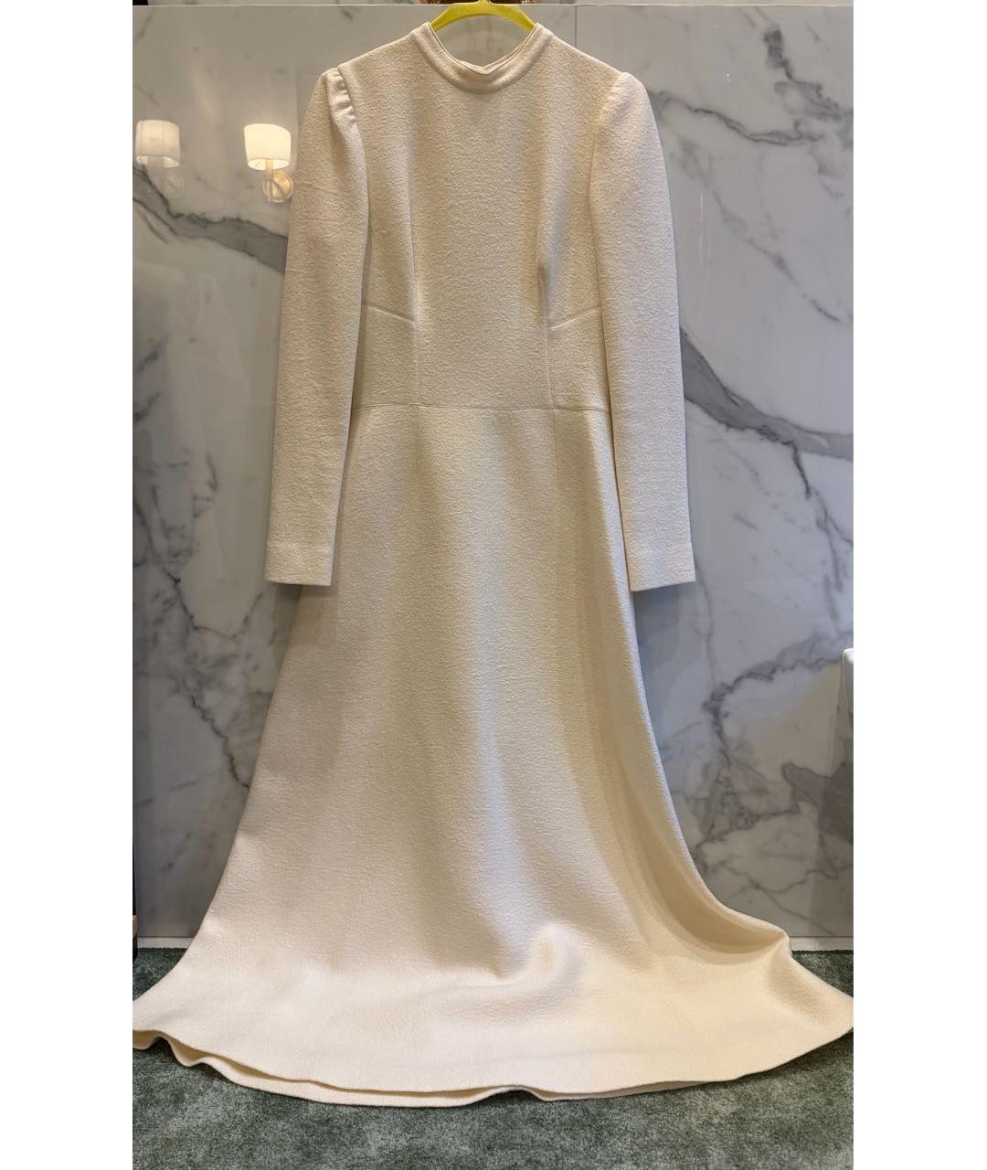 ERMANNO SCERVINO Белое кашемировое повседневное платье, фото 6