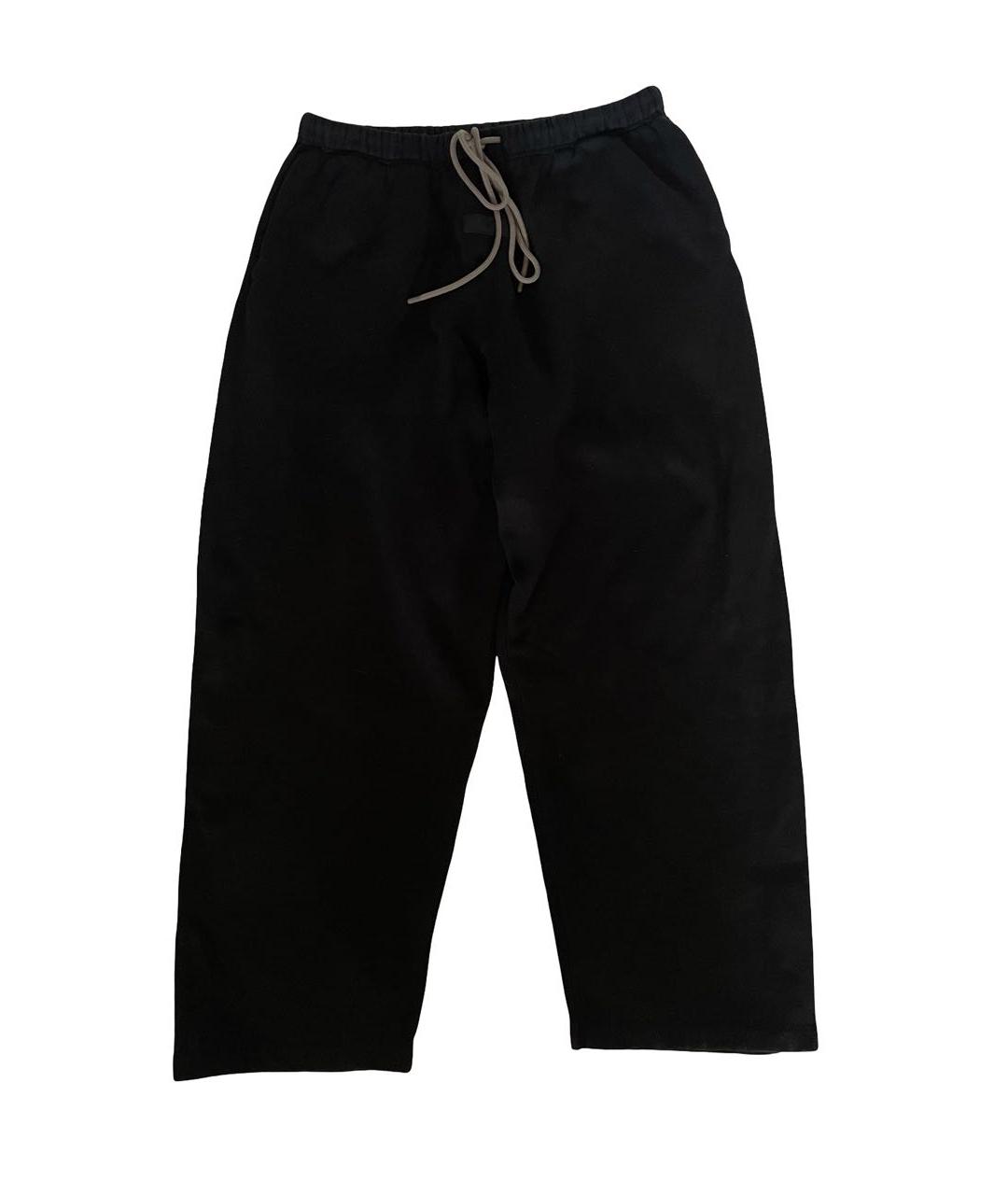 FEAR OF GOD ESSENTIALS Черные хлопковые повседневные брюки, фото 1