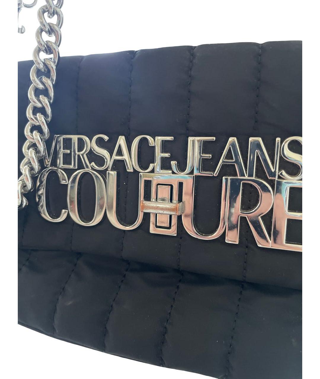VERSACE JEANS COUTURE Черная нейлоновая сумка через плечо, фото 3