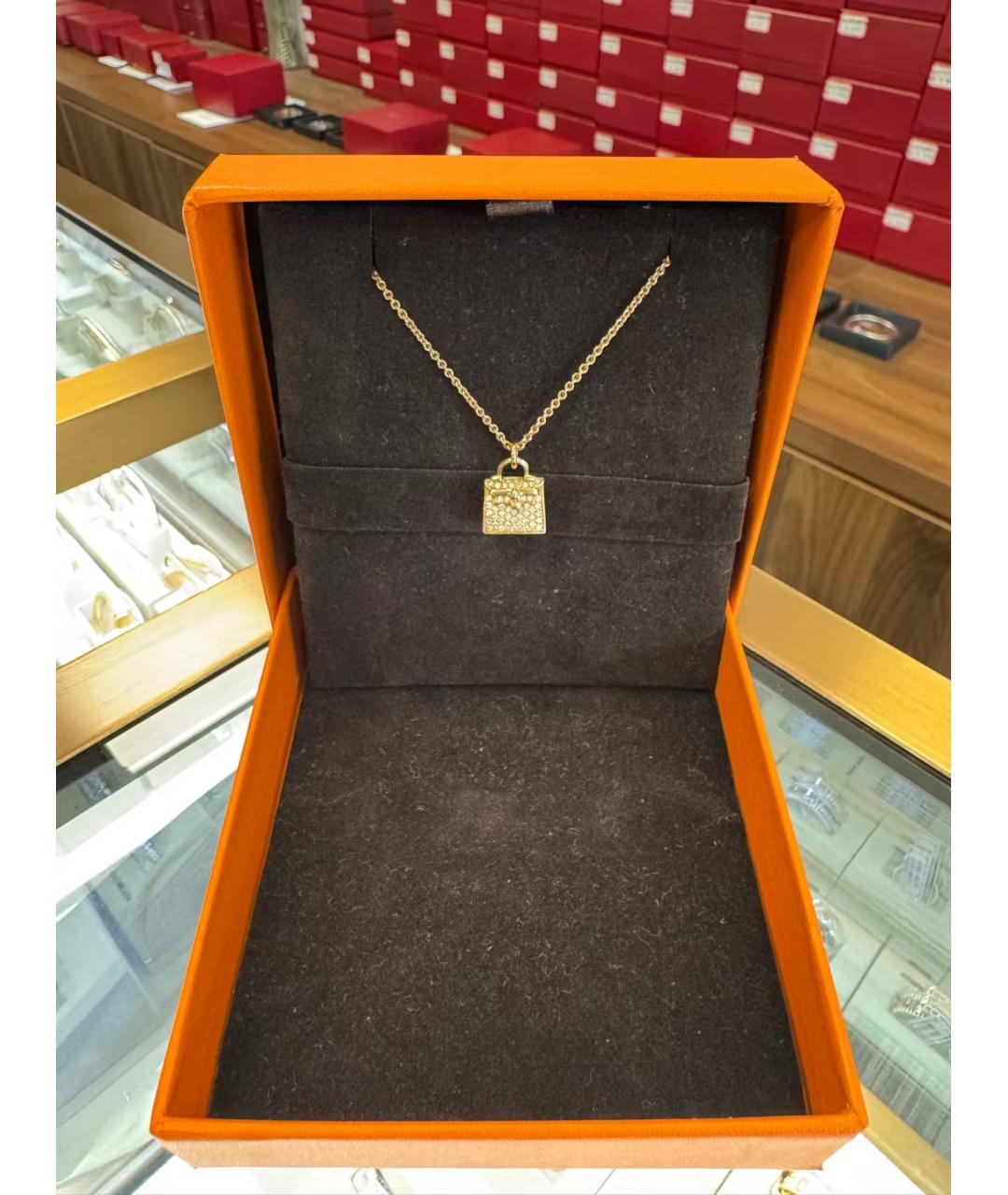 HERMES Золотая подвеска из розового золота, фото 2