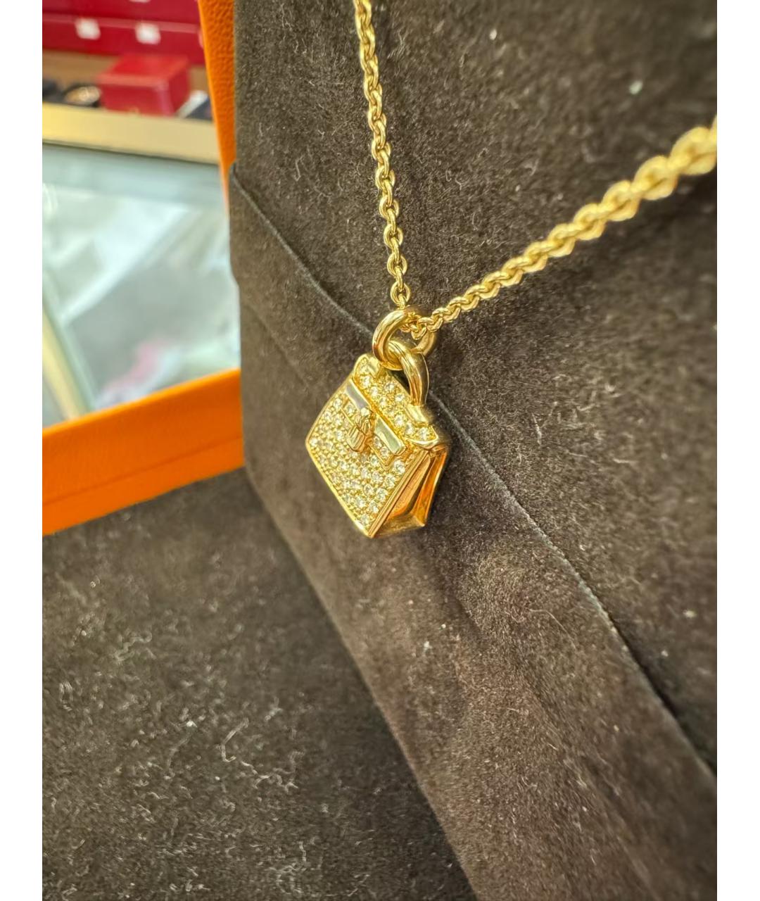 HERMES Золотая подвеска из розового золота, фото 4