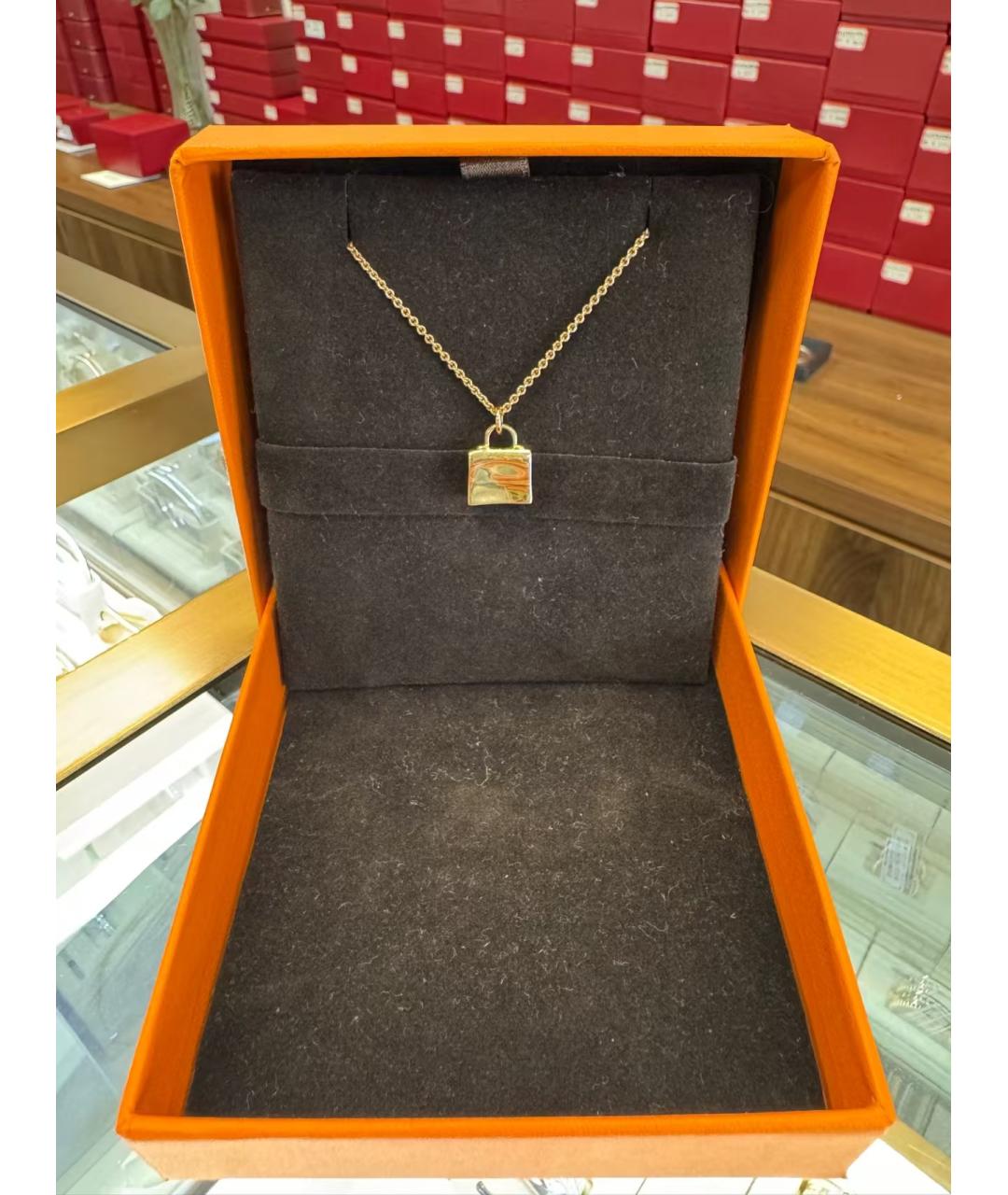 HERMES Золотая подвеска из розового золота, фото 3